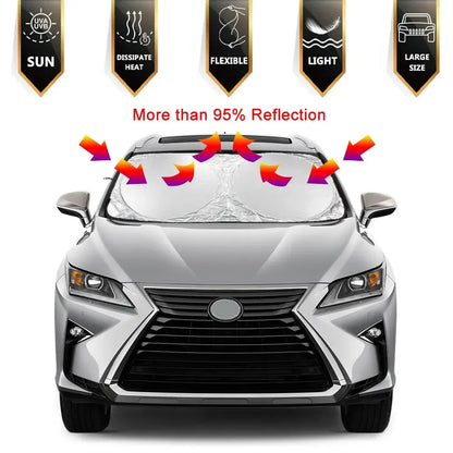 Large Reflective Car Windshield Sunshade