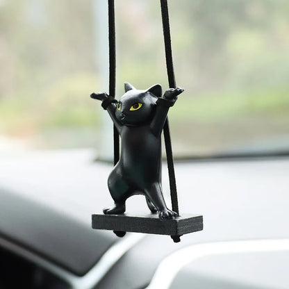 Cat Car Rearview Mirror Pendant 
