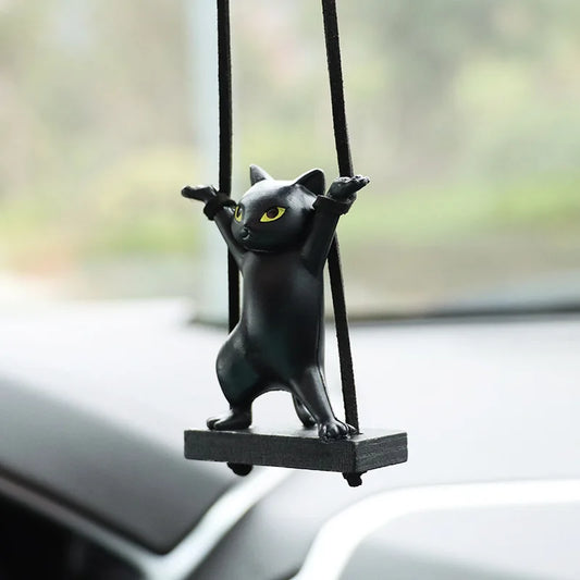 Cat Car Rearview Mirror Pendant 