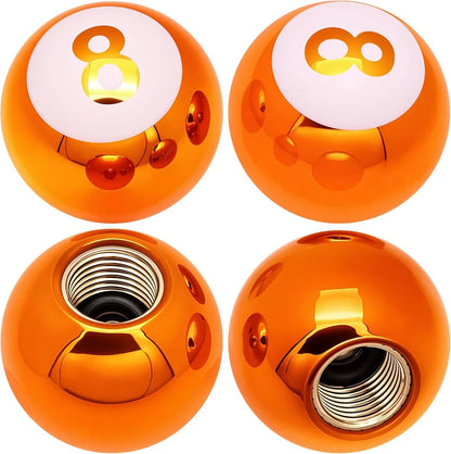 8 Ball Style Tire Valve Caps 