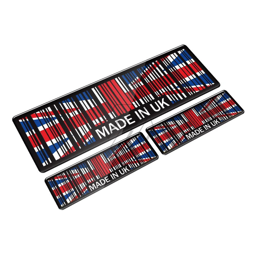 Premium Made In Barcode Decal Set