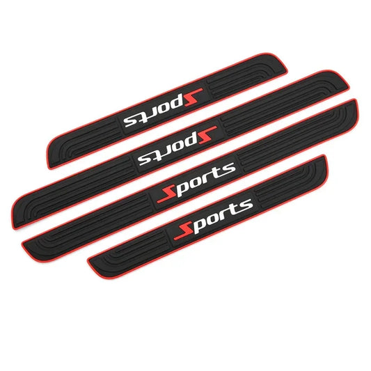4PCS Rubber Car Threshold Strip SPORT 