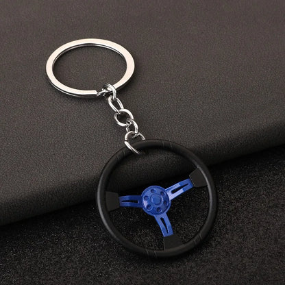 Car Steering Wheel Keychain 