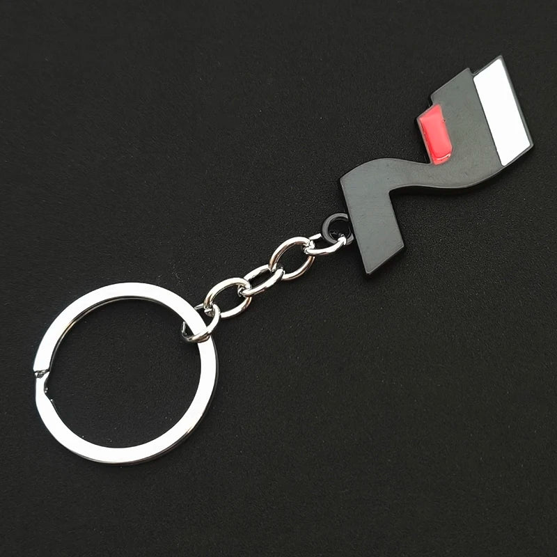 N Line Metal Keychain HI