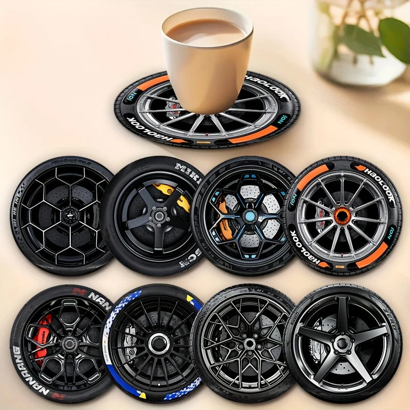 Car Tire Silicone Coasters