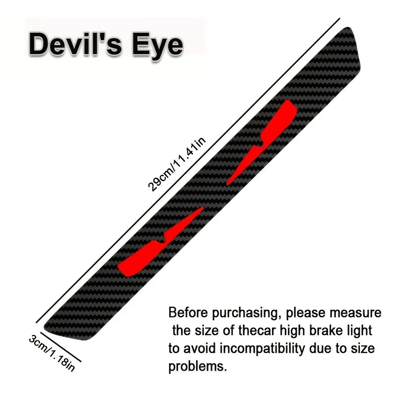 1PC Demon Eyes Brake Light Sticker