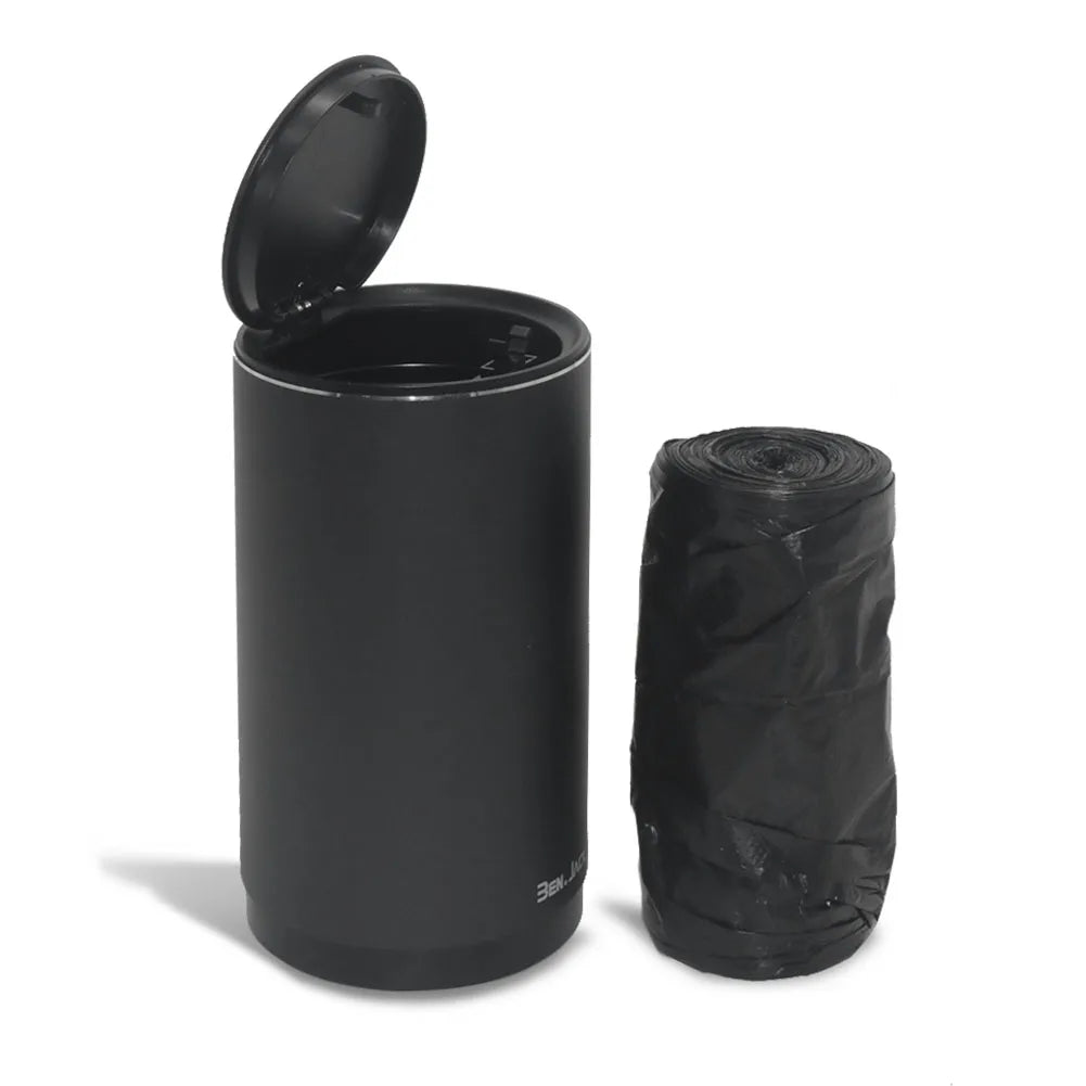 Car Trash Can Press Open