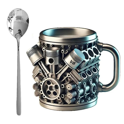 Vintage Engine Coffee Cup 