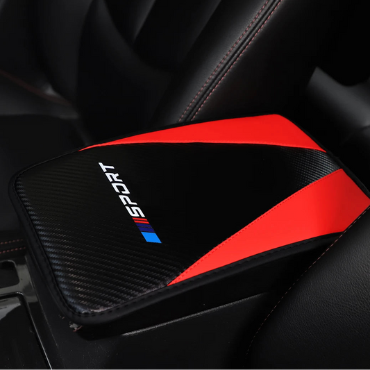 PU Leather SPORT Car Armrest Pad