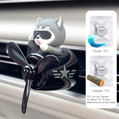 Pilot Bear Car Air Freshener