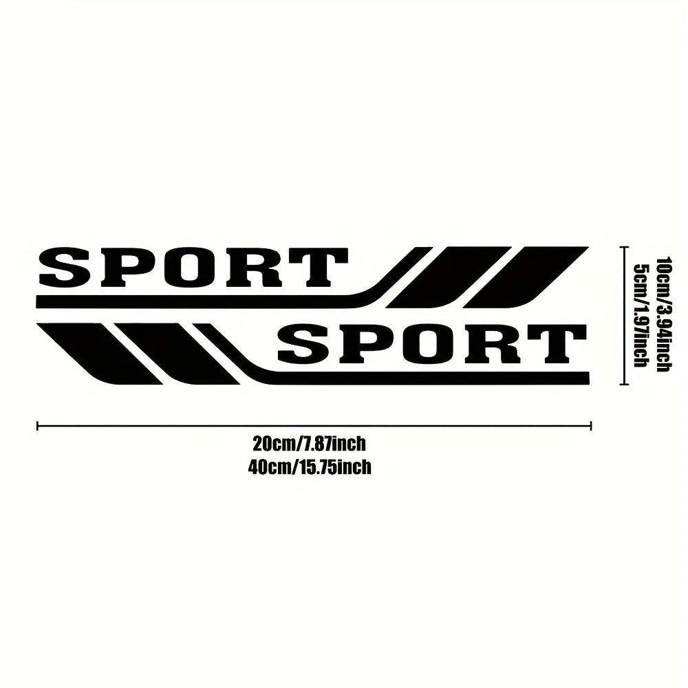 2PCS/SET Car Decor “SPORT” Sticker