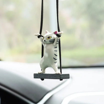 Cat Car Rearview Mirror Pendant 