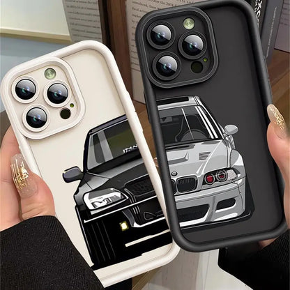 Custodia per iPhone in silicone per auto sportive
