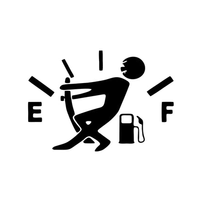 Fuel Gauge Funny Sticker