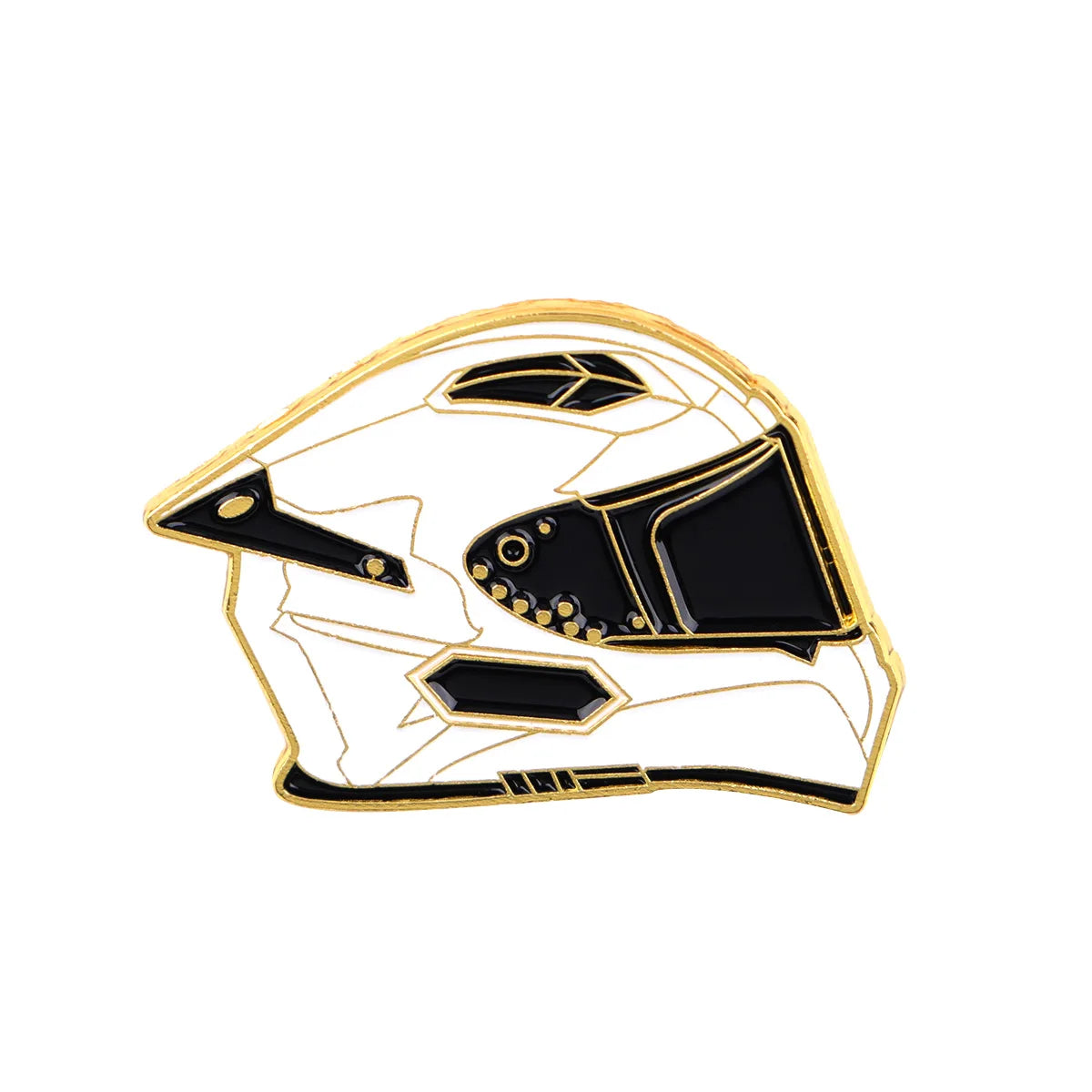 Motorradhelm Emaille Pins