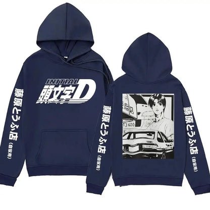 Winter Anime Initial Hoodie