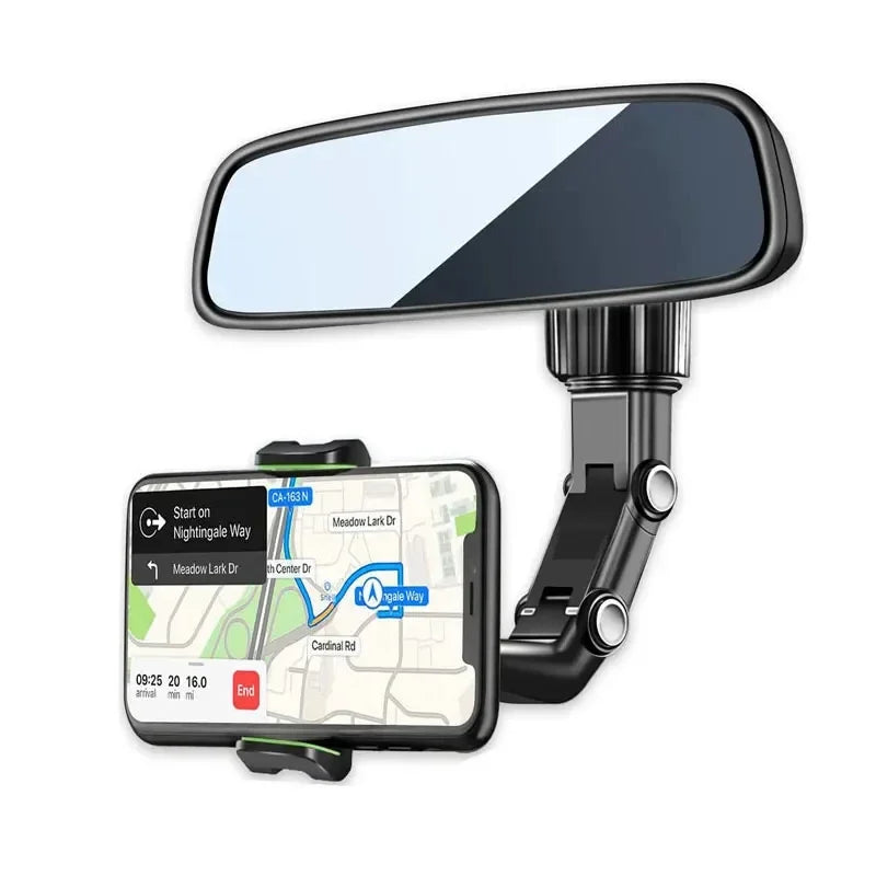 Rearview Mirror Phone Holder 360° Rotating 