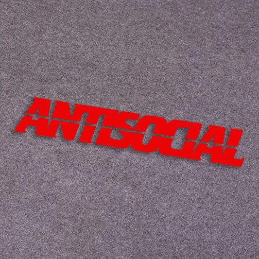 Antisocial Car Sticker Decal