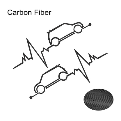 Car Window Heartbeat Sticker