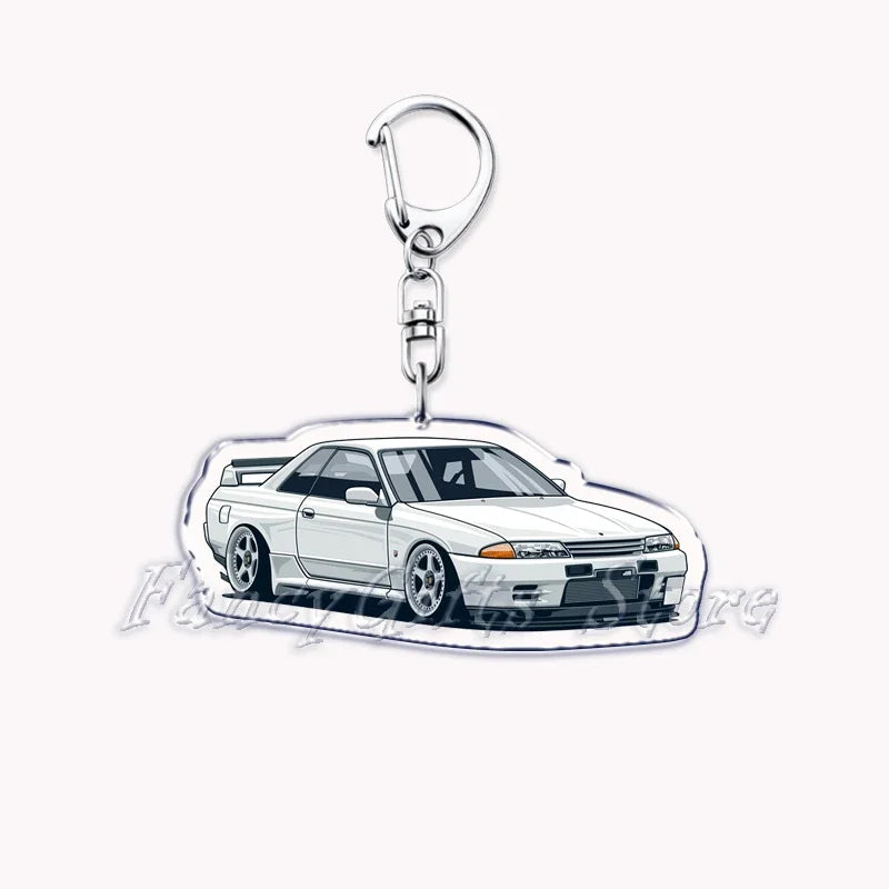 Portachiavi in acrilico per auto iconica JDM