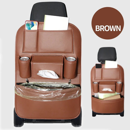 Leather Car Backseat Organizer
