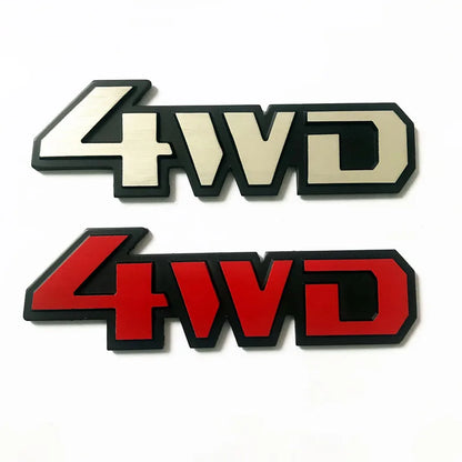 4WD Metal Sticker 3D Chrome