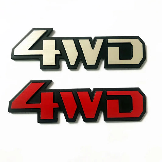4WD Metal Sticker 3D Chrome