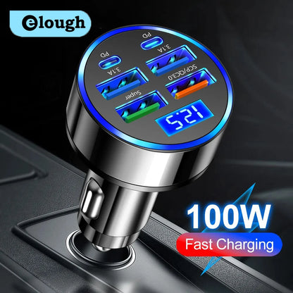 6-Port-Fast-Auto-Ladegerät