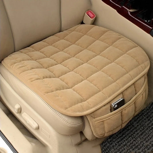 Premium Quilted Plush Car Seat Cover