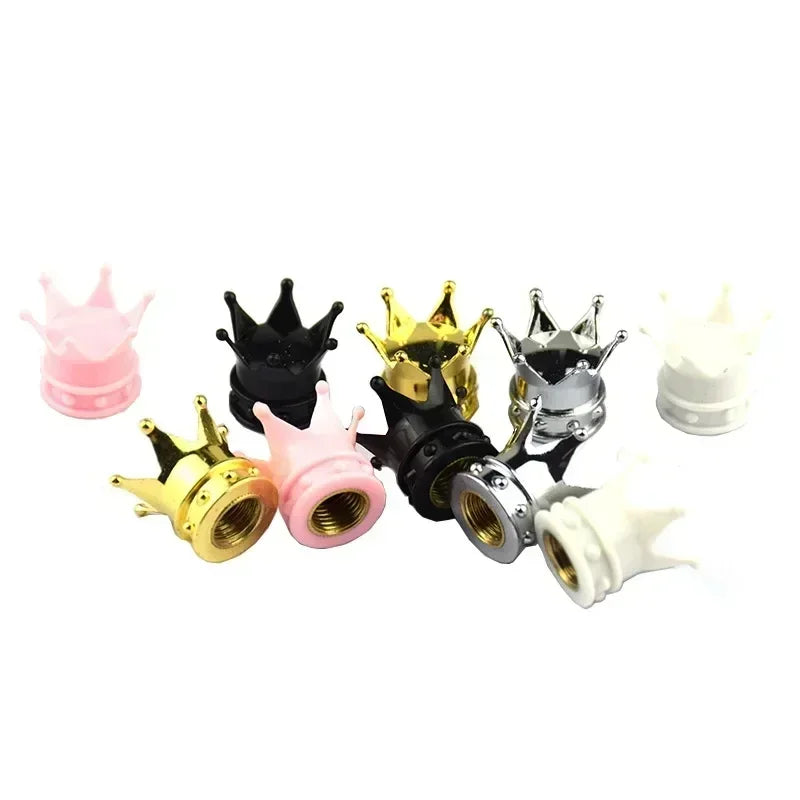 4 Pcs Universal Crown Dice Valve Caps