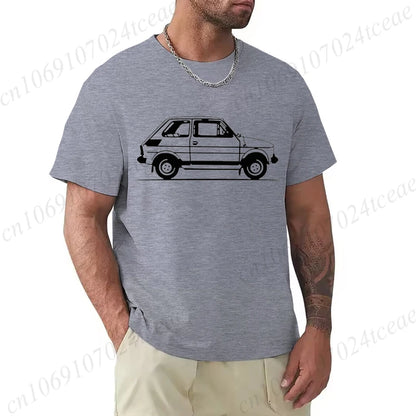 Old Car Print Man Fashion T-Shirt