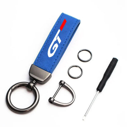 GT Suede Leather Keychain
