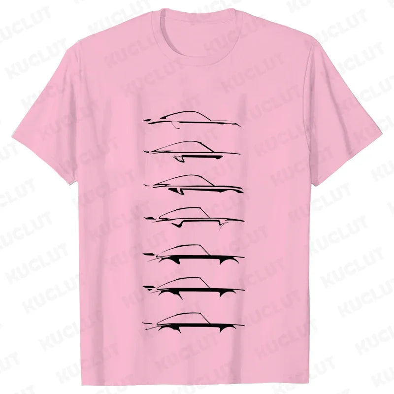 Camiseta masculina de automobilismo
