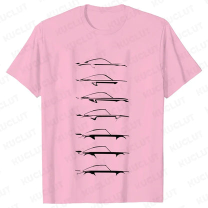 Camiseta masculina de automobilismo