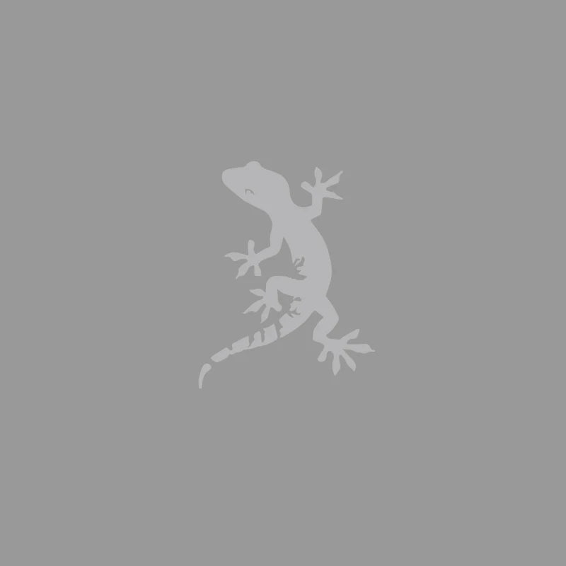 Gecko Strolling Car Sticker