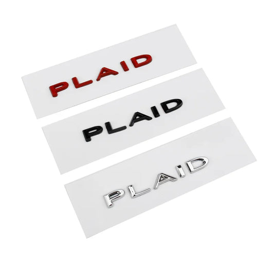 Plaid Stickers Zinc Alloy Decals 