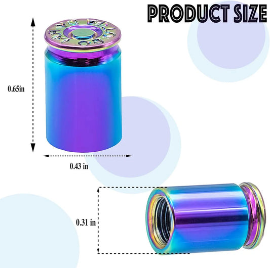 4PCS Tire Valve Caps Aluminum