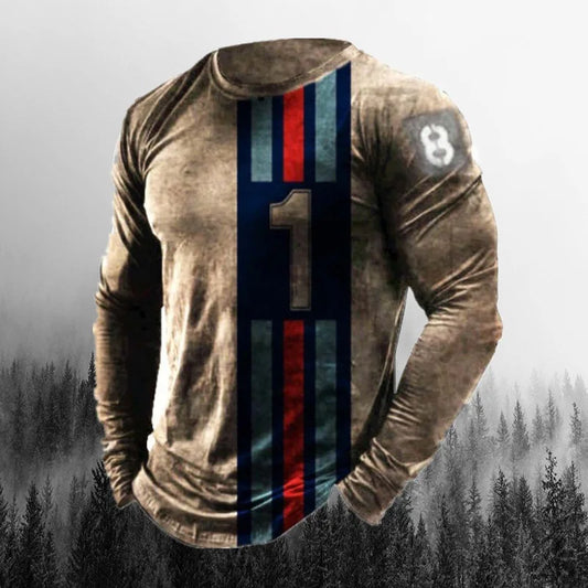 Flags Model Long Sleeve T-Shirt 