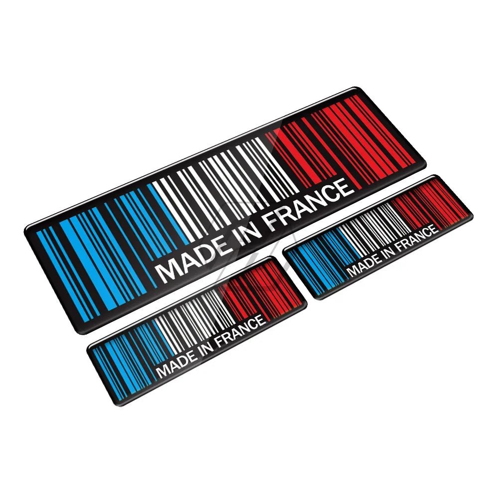 Premium Made In Barcode Decal Set