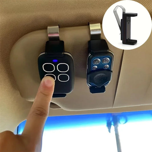 Soporte para mando a distancia de coche con visera solar