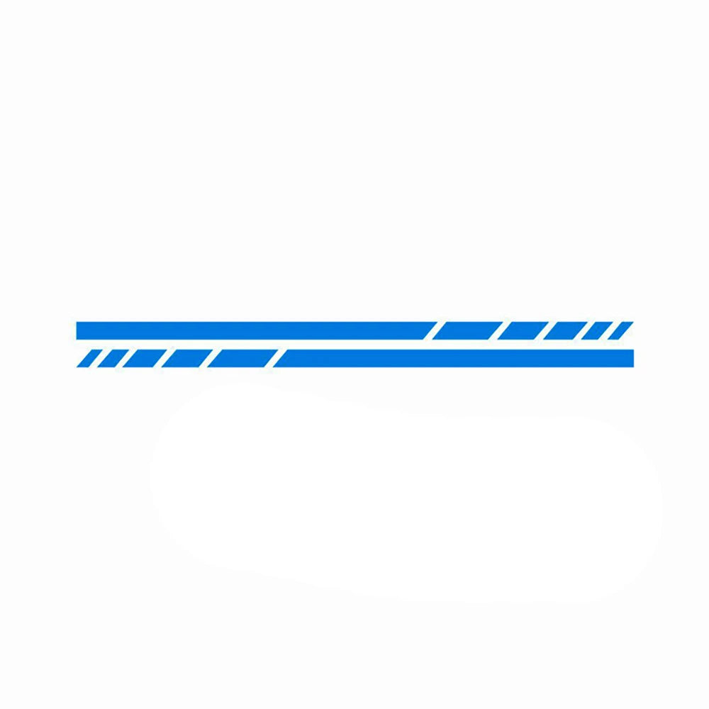 2PCS Stripes Sticker Rearview Mirror 