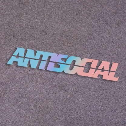 Antisocial Car Sticker Decal