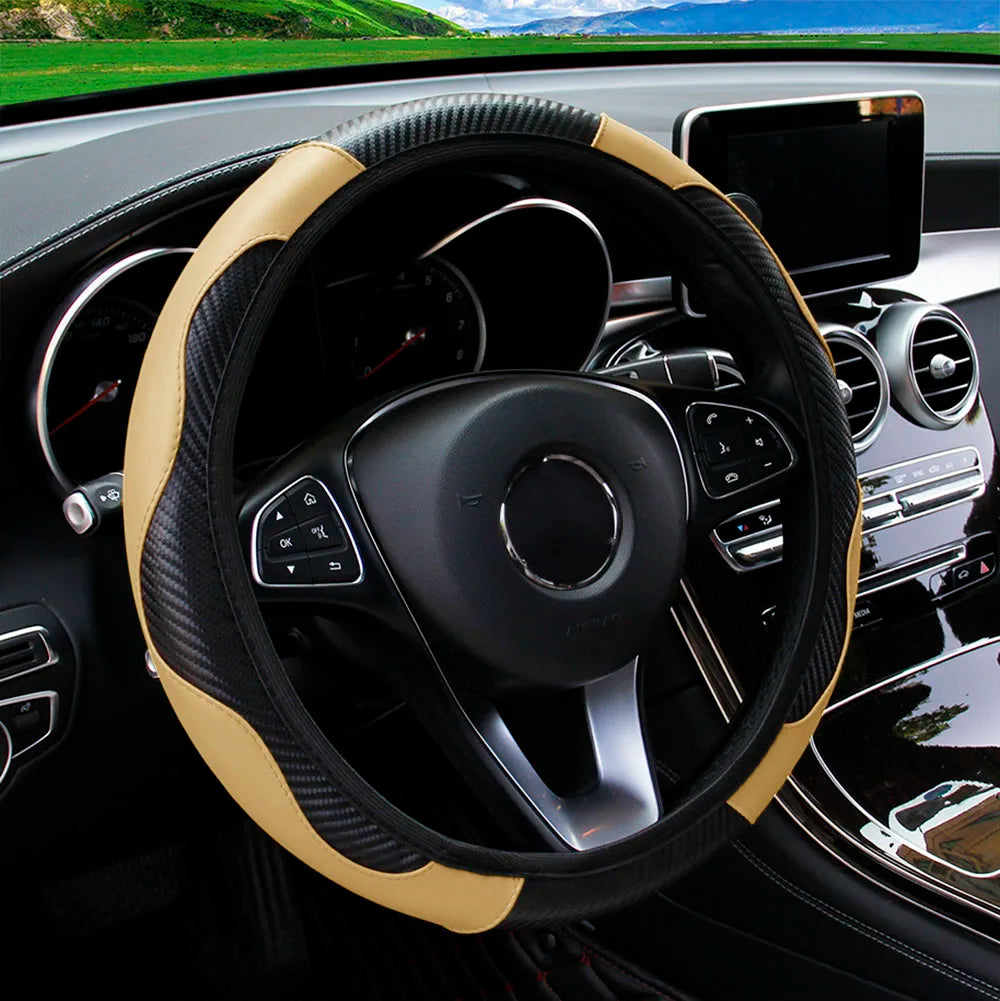 PU Leather Car Steering Wheel Cover Inner Ring 