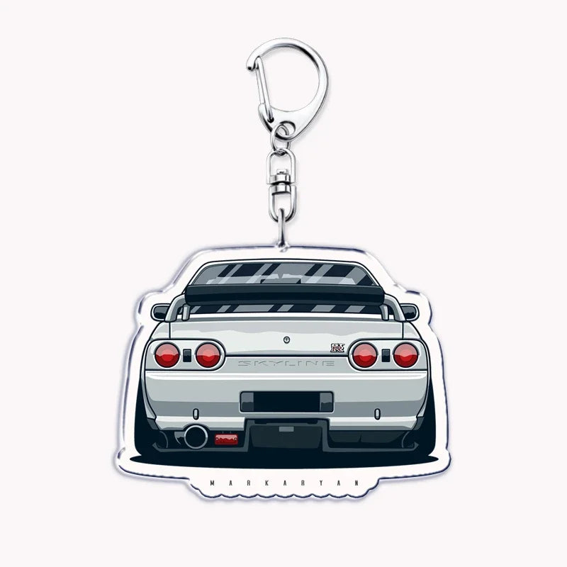 Portachiavi in acrilico per auto iconica JDM