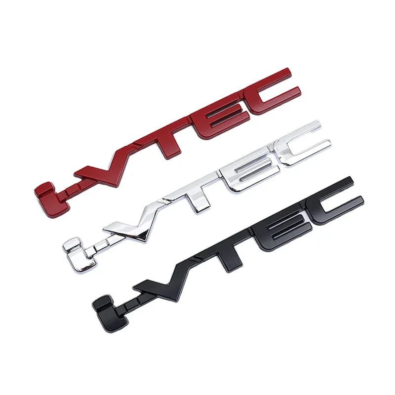 Insigne d'emblème de logo "i-VTEC" en métal 3D