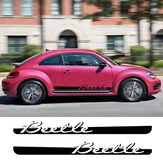 2PCS Car Door Side Skirt Sticker Beetle
