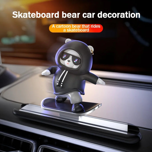 Skateboard Bear Car Ornament