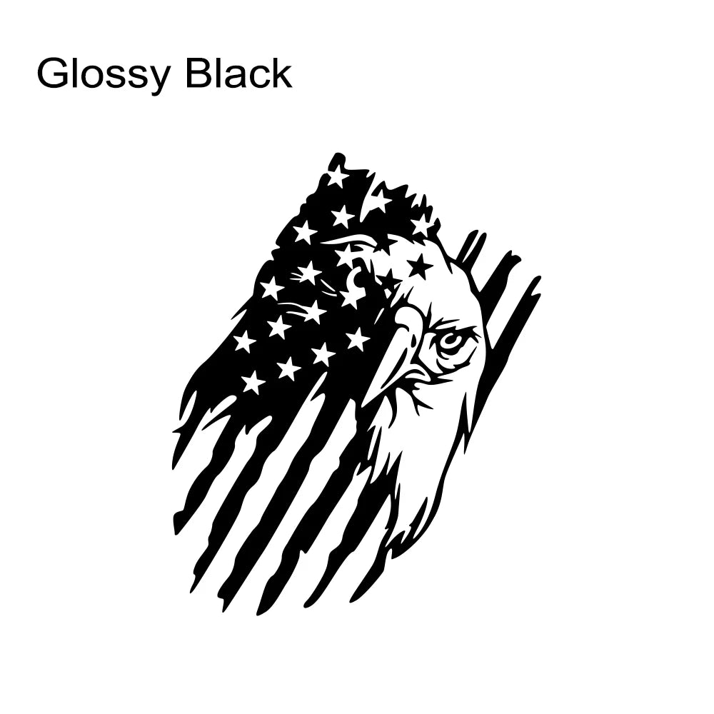 USA Flag Eagle Sticker for Car 