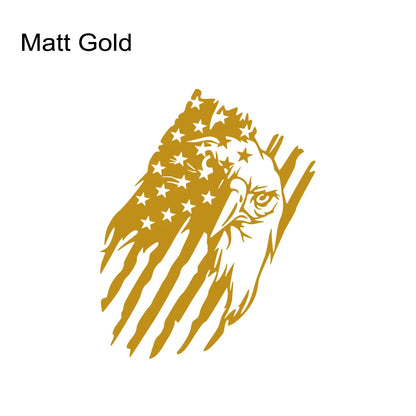 USA Flag Eagle Sticker for Car 