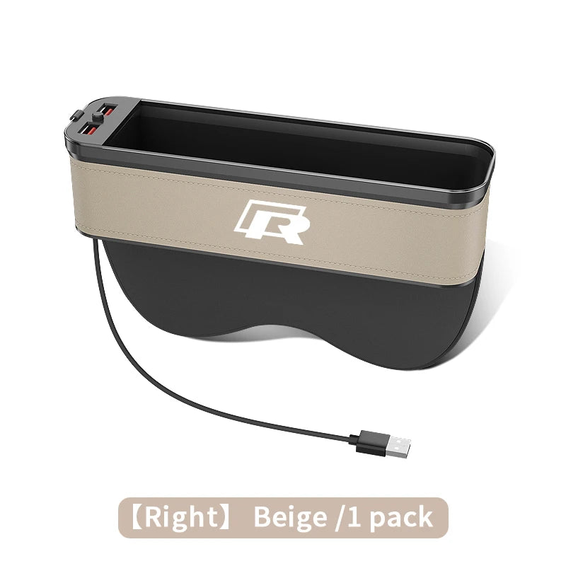USB Charging Multifunction Seat Storage Box